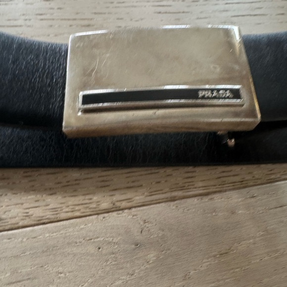 Prada belt black leather made in Italy 85/34 - Picture 8 of 10